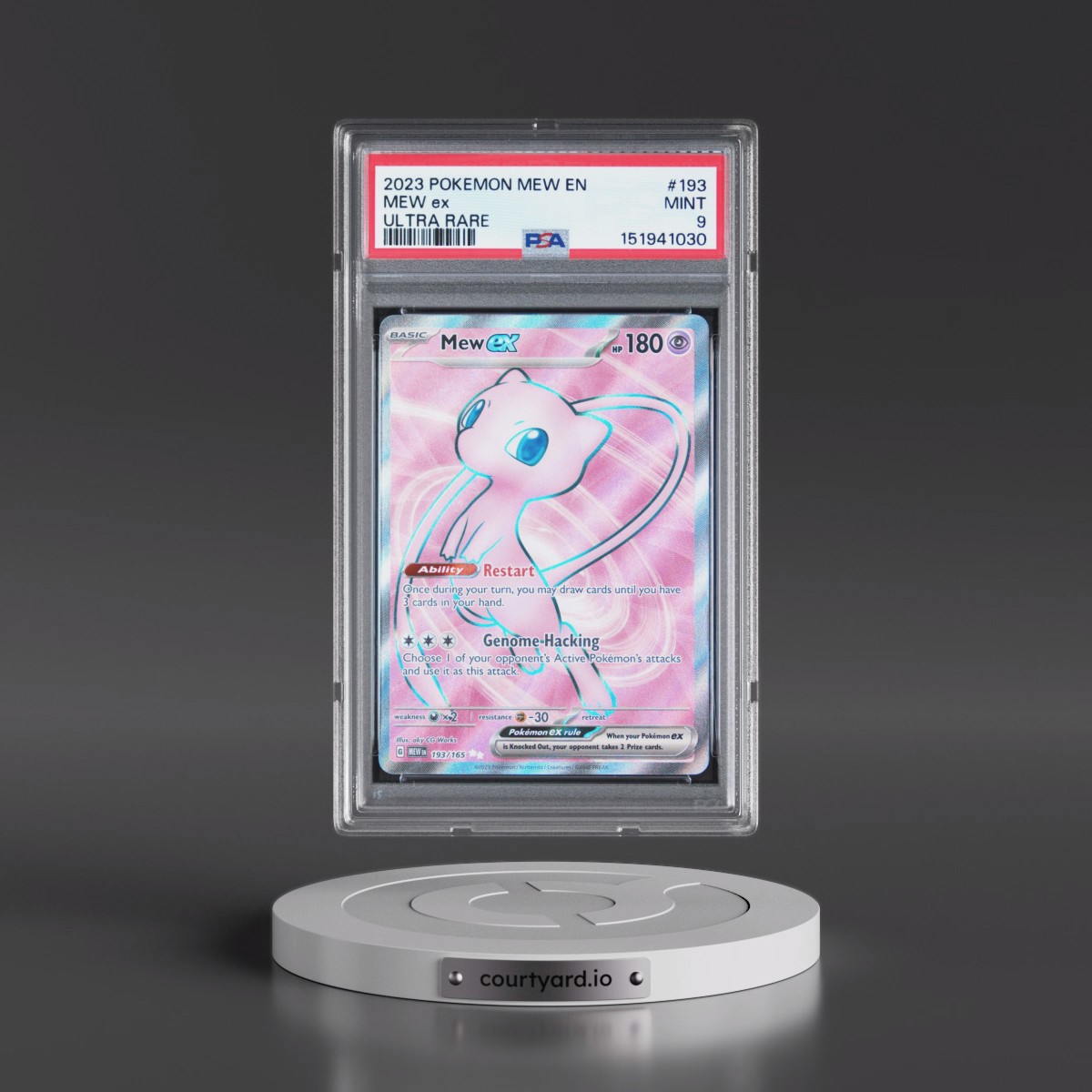 2023 Pokémon Mew EN-151 #193 Mew EX - Holo Ultra Rare (PSA 9 MINT)