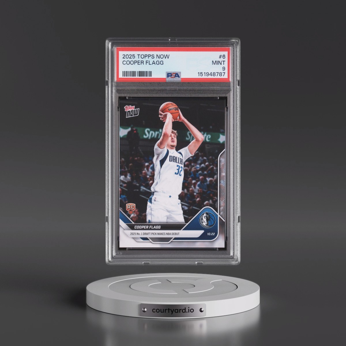 2025 Topps Now #6 Cooper Flagg (PSA 9 MINT)