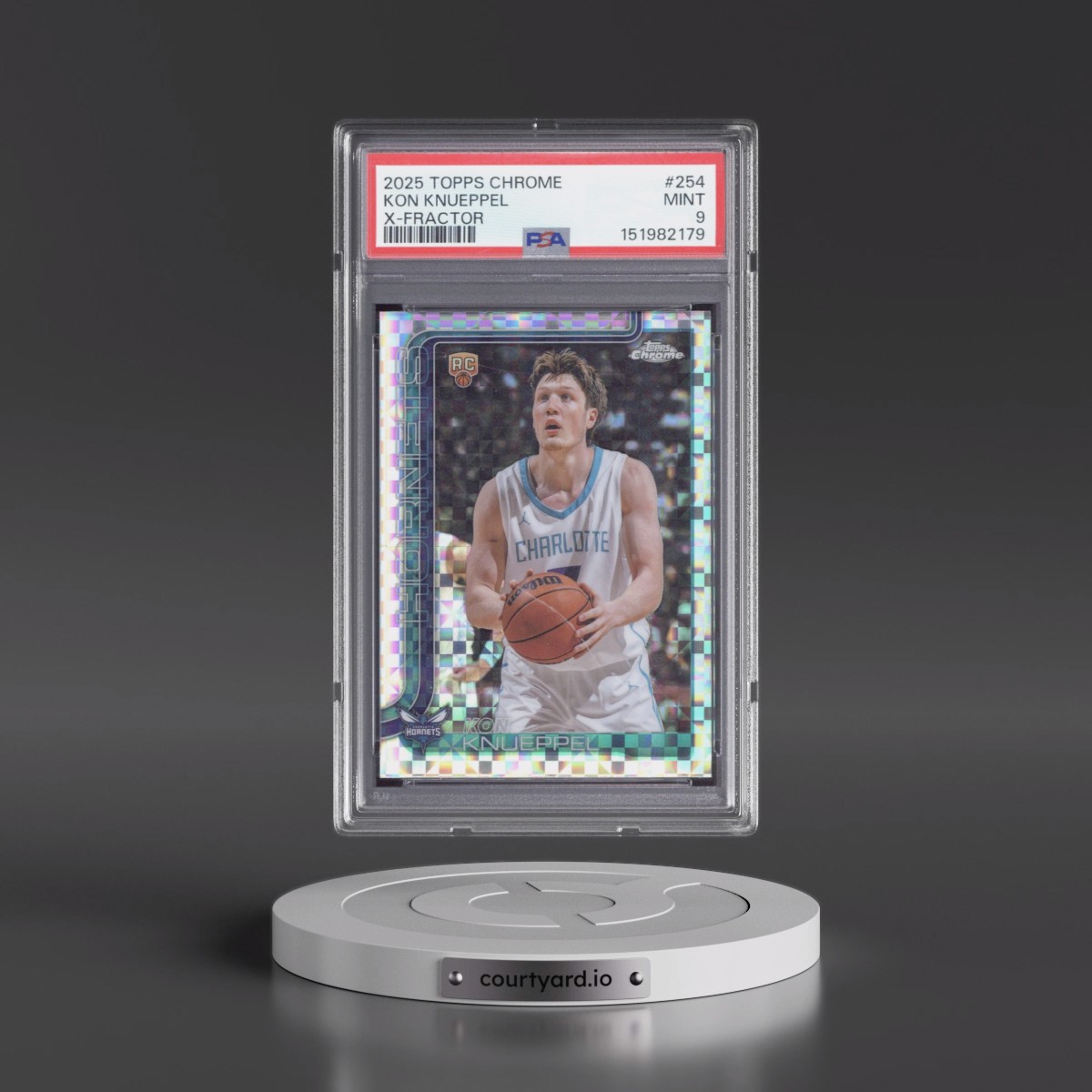 2025 Topps Chrome #254 Kon Knueppel - X-Fractor (PSA 9 MINT)