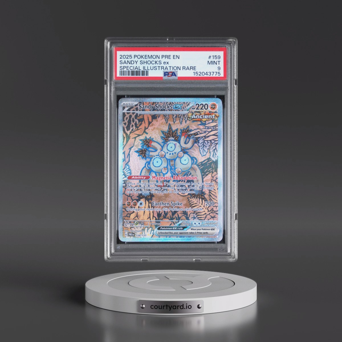 2025 Pokémon Pre EN-Prismatic Evolutions #159 Sandy Shocks EX - Holo Special Illustration Rare (PSA 9 MINT)