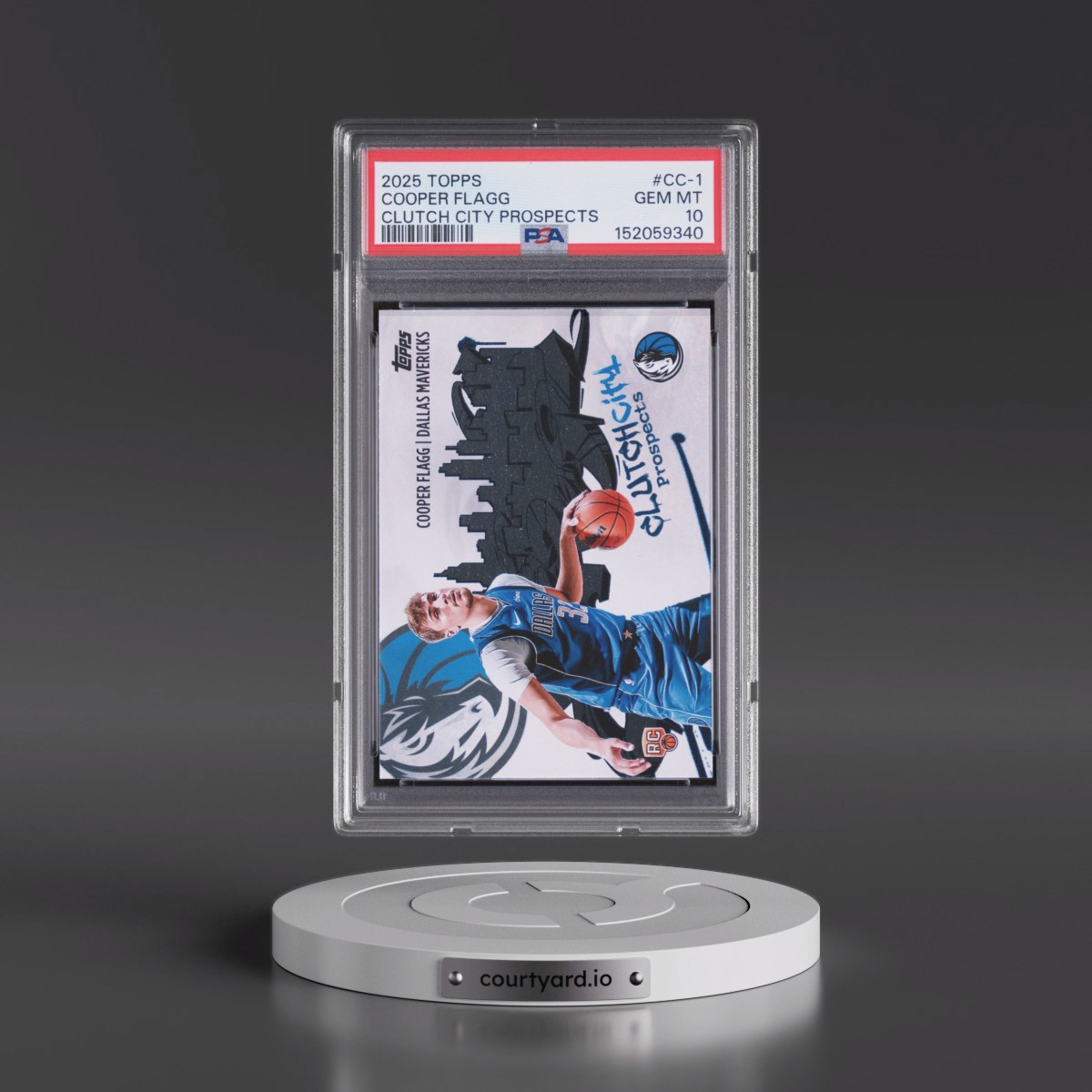 2025 Topps Clutch City Prospects #CC-1 Cooper Flagg (PSA 10 GEM MINT)