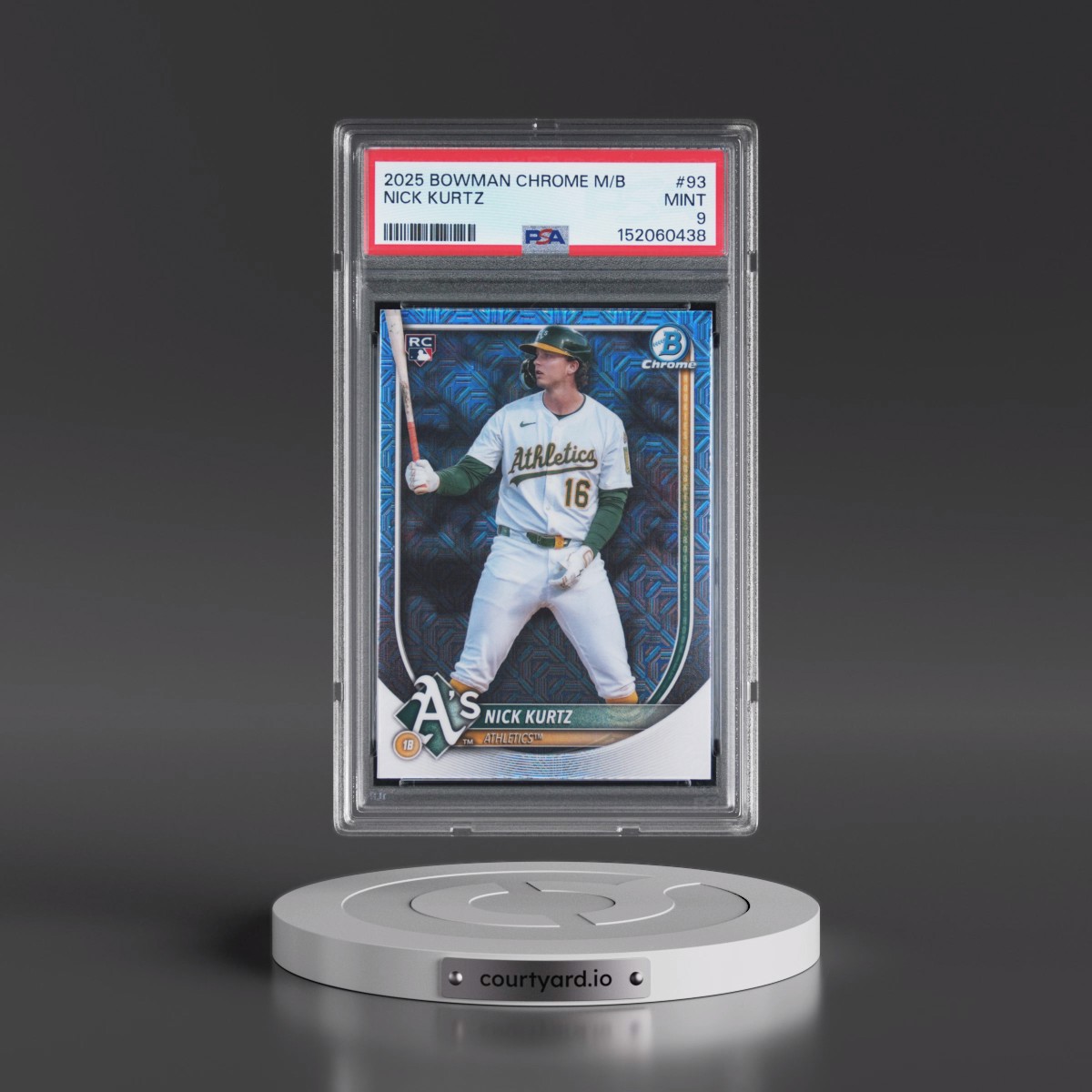 2025 Bowman Chrome Mega Box #93 Nick Kurtz (PSA 9 MINT)