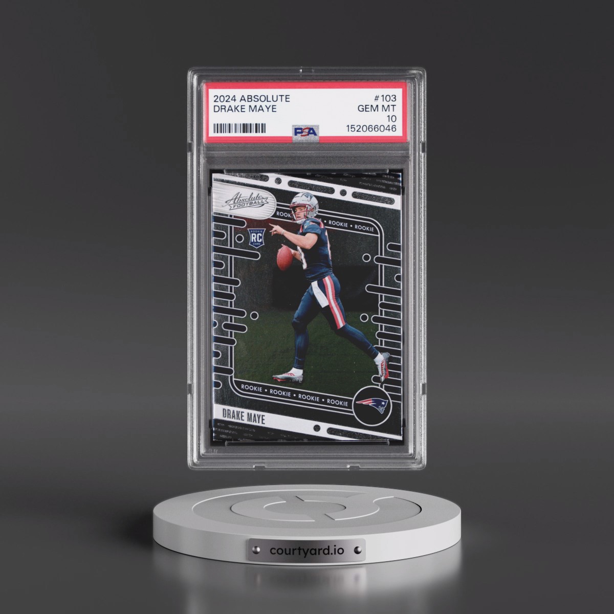2024 Panini Absolute #103 Drake Maye (PSA 10 GEM MINT)