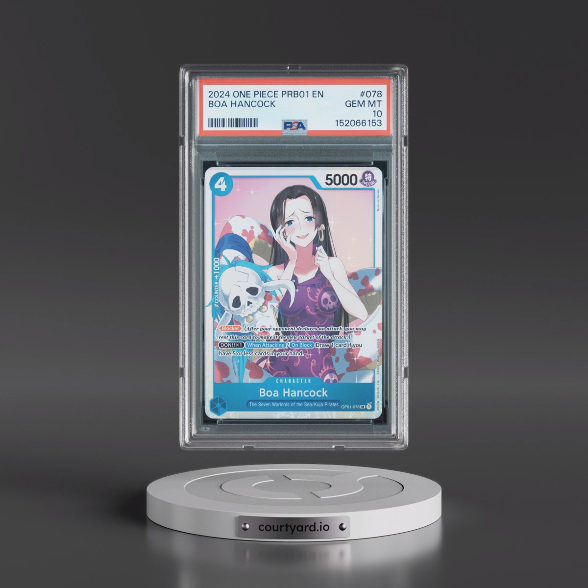 2024 One Piece PRB01-Premium Booster -One Piece Card the Best #078 Boa Hancock (PSA 10 GEM MINT)