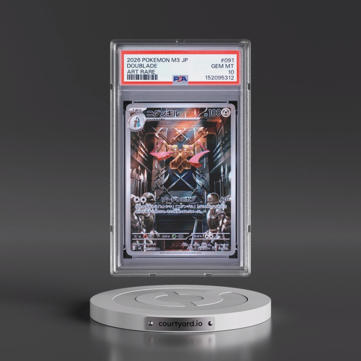 2026 Pokémon M3-Nullifying Zero #091 Doublade - Art Rare (PSA 10 GEM MINT)