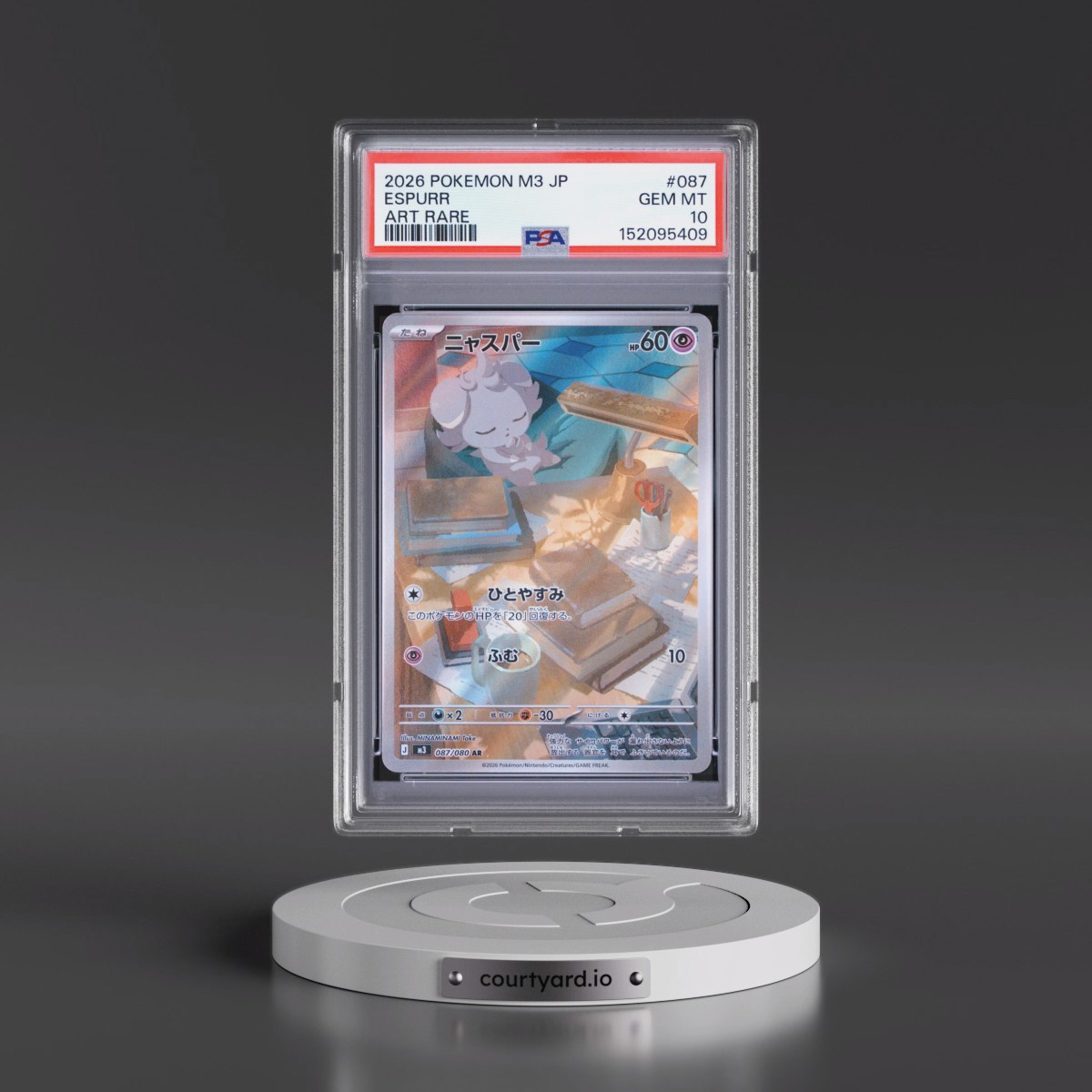 2026 Pokémon M3-Nullifying Zero #087 Espurr - Art Rare (PSA 10 GEM MINT)