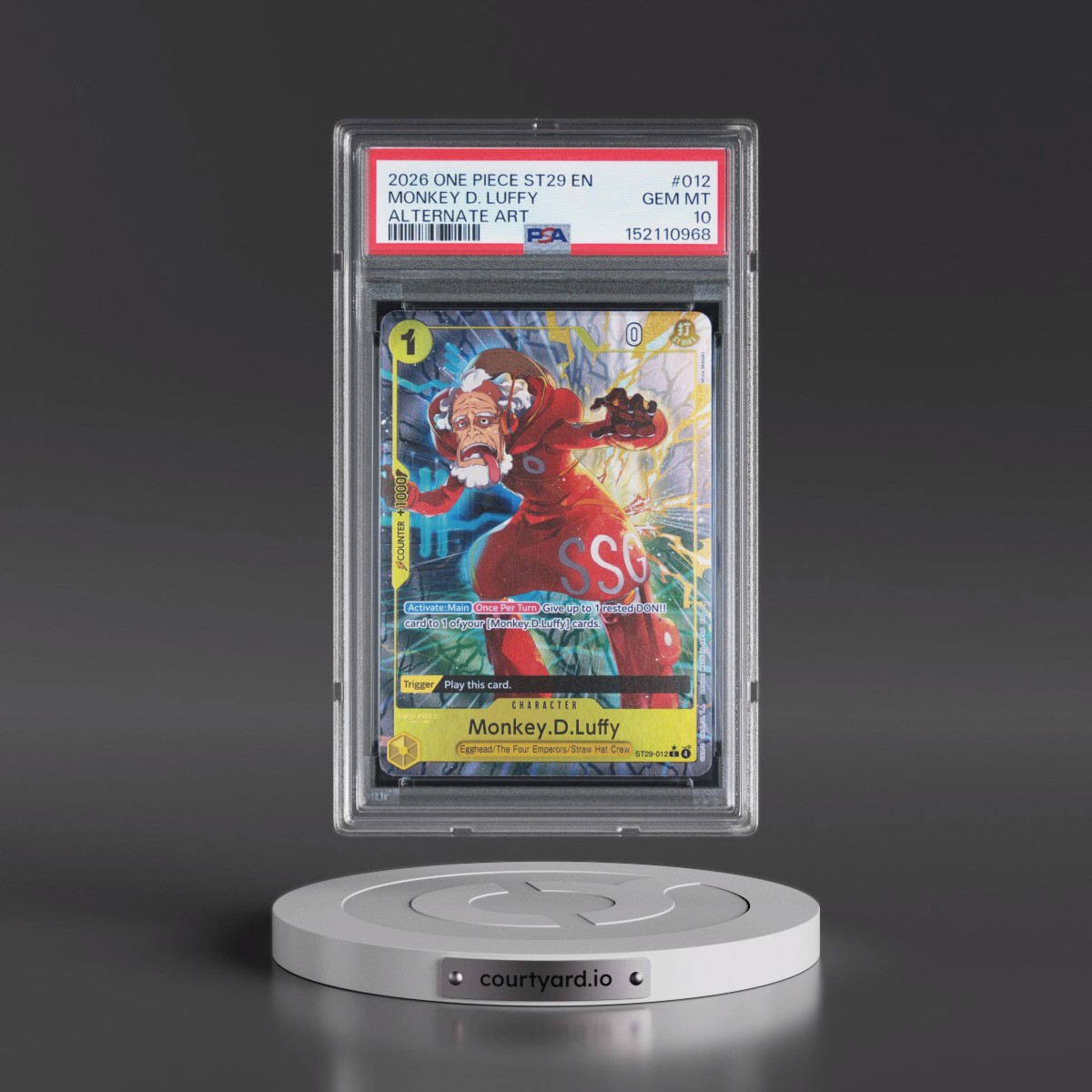 2026 One Piece Starter Deck ST29-Egghead #012 Monkey D. Luffy - Alternate Art (PSA 10 GEM MINT)