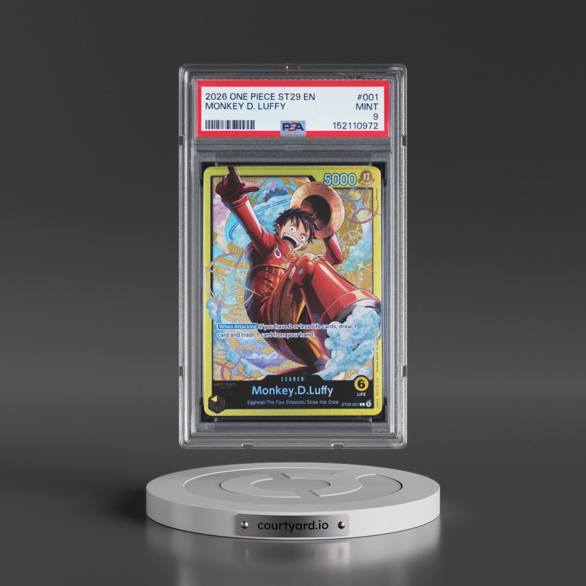 2026 One Piece Starter Deck ST29-Egghead #001 Monkey D. Luffy (PSA 9 MINT)