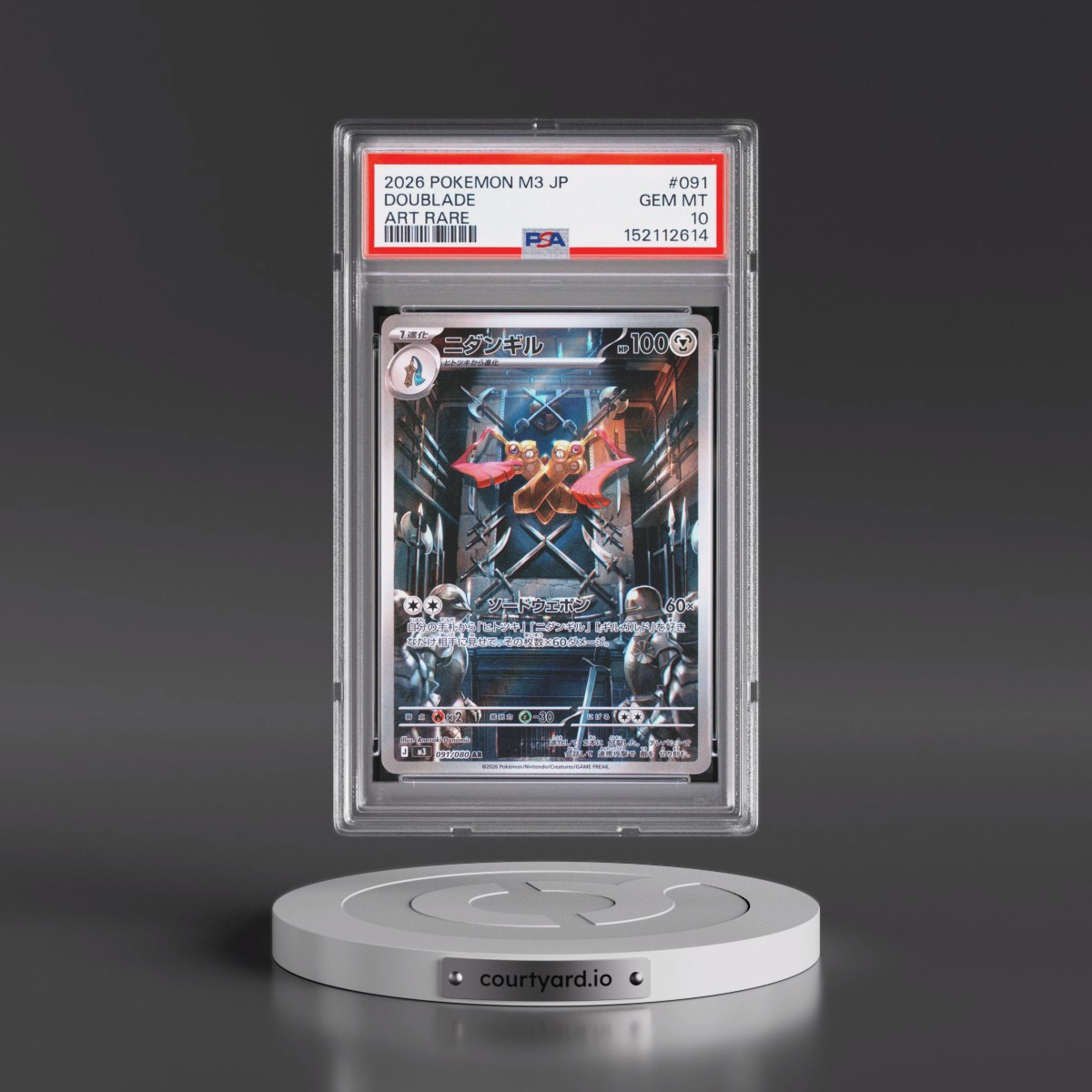 2026 Pokémon M3-Nullifying Zero #091 Doublade - Art Rare (PSA 10 GEM MINT)
