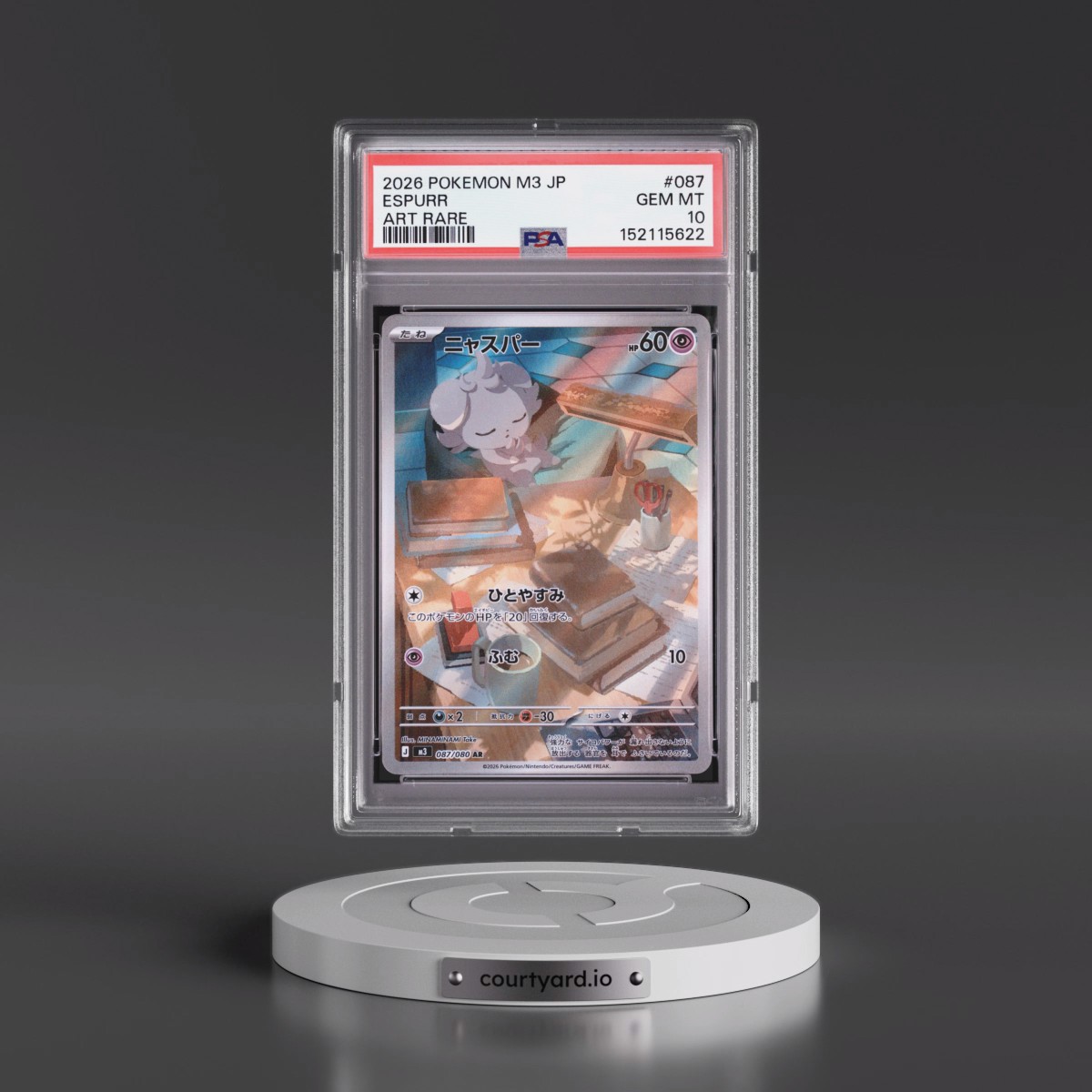 2026 Pokémon M3-Nullifying Zero #087 Espurr - Art Rare (PSA 10 GEM MINT)