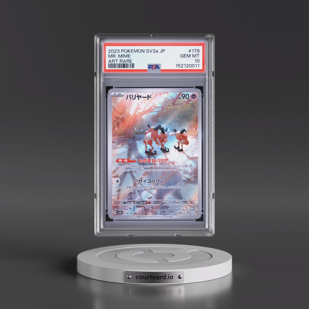 2023 Pokémon Sv2a-Pokémon 151 #179 Mr. Mime - Art Rare (PSA 10 GEM MINT)