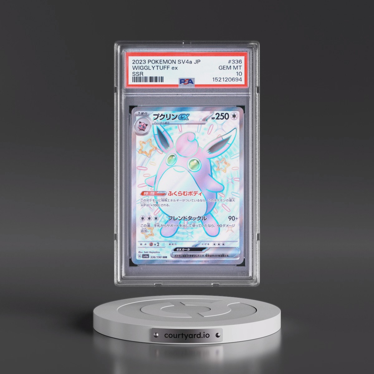 2023 Pokémon Sv4a-Shiny Treasure EX #336 Wigglytuff EX - Holo Ssr (PSA 10 GEM MINT)