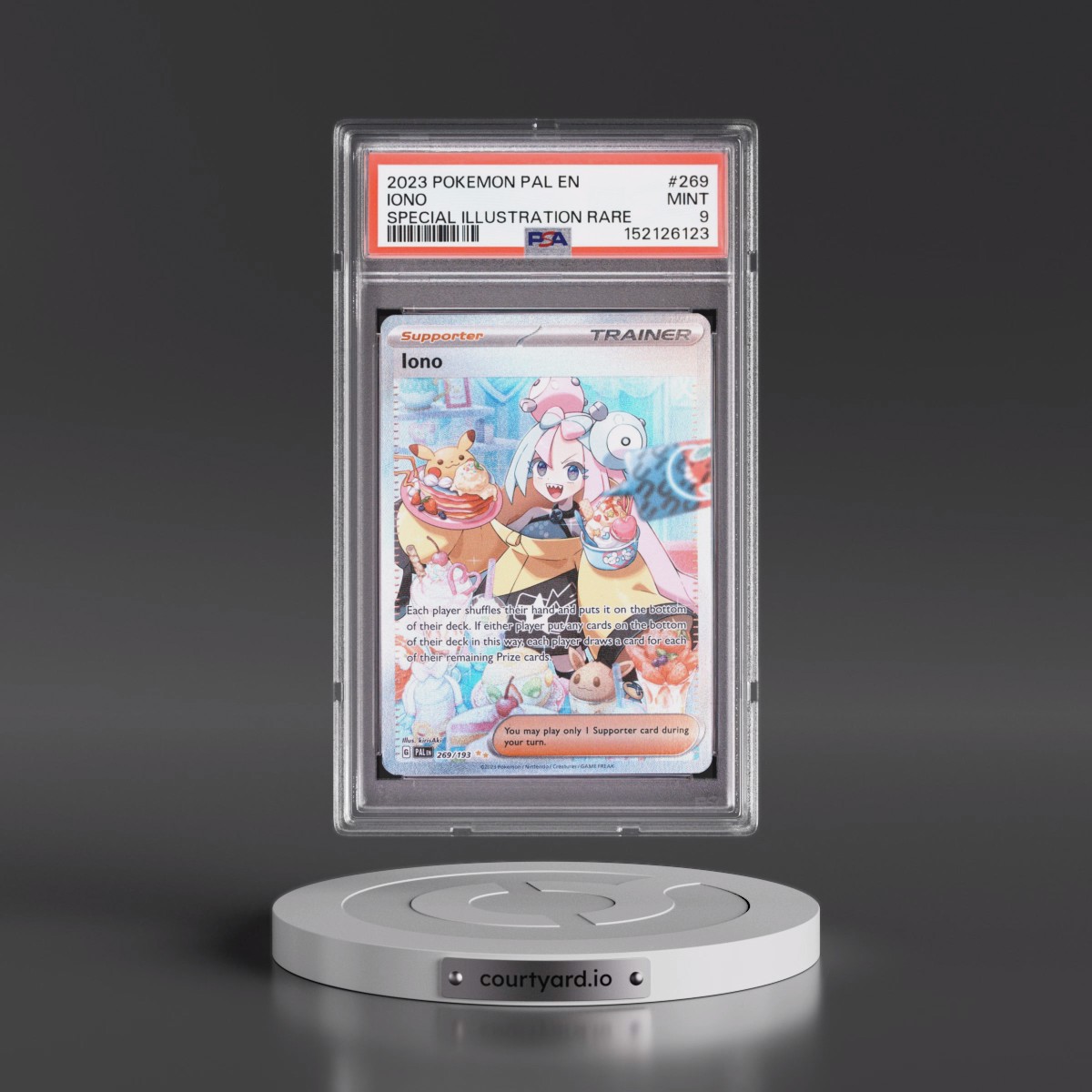2023 Pokémon Pal EN-Paldea Evolved #269 Iono - Special Illustration Rare (PSA 9 MINT)