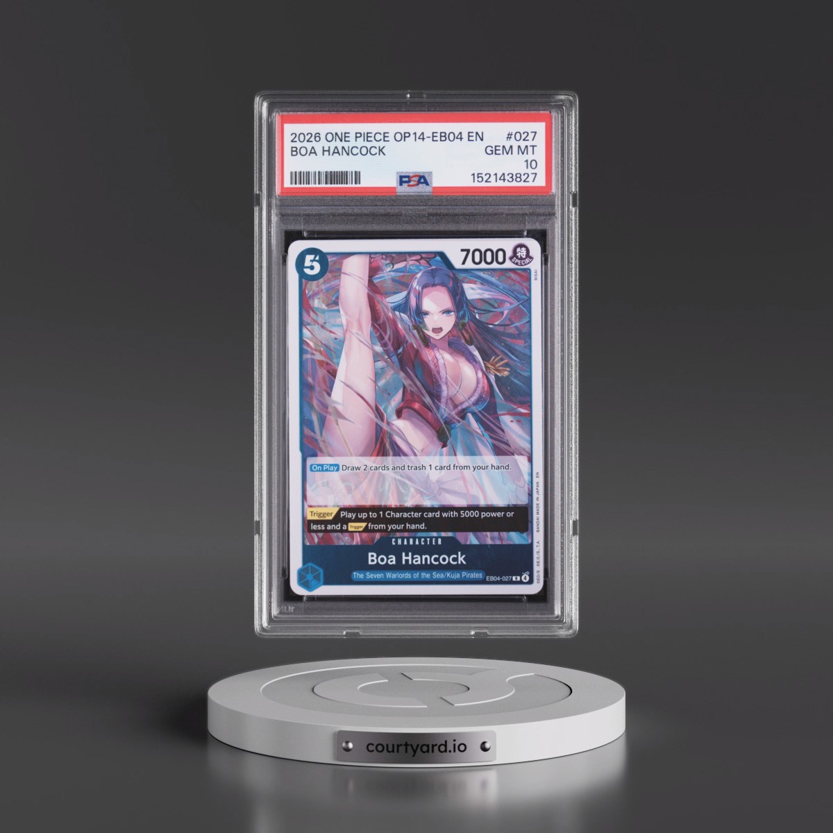 2026 One Piece OP14-EB04-the Azure Sea's Seven Boa Hancock #027 PSA 10