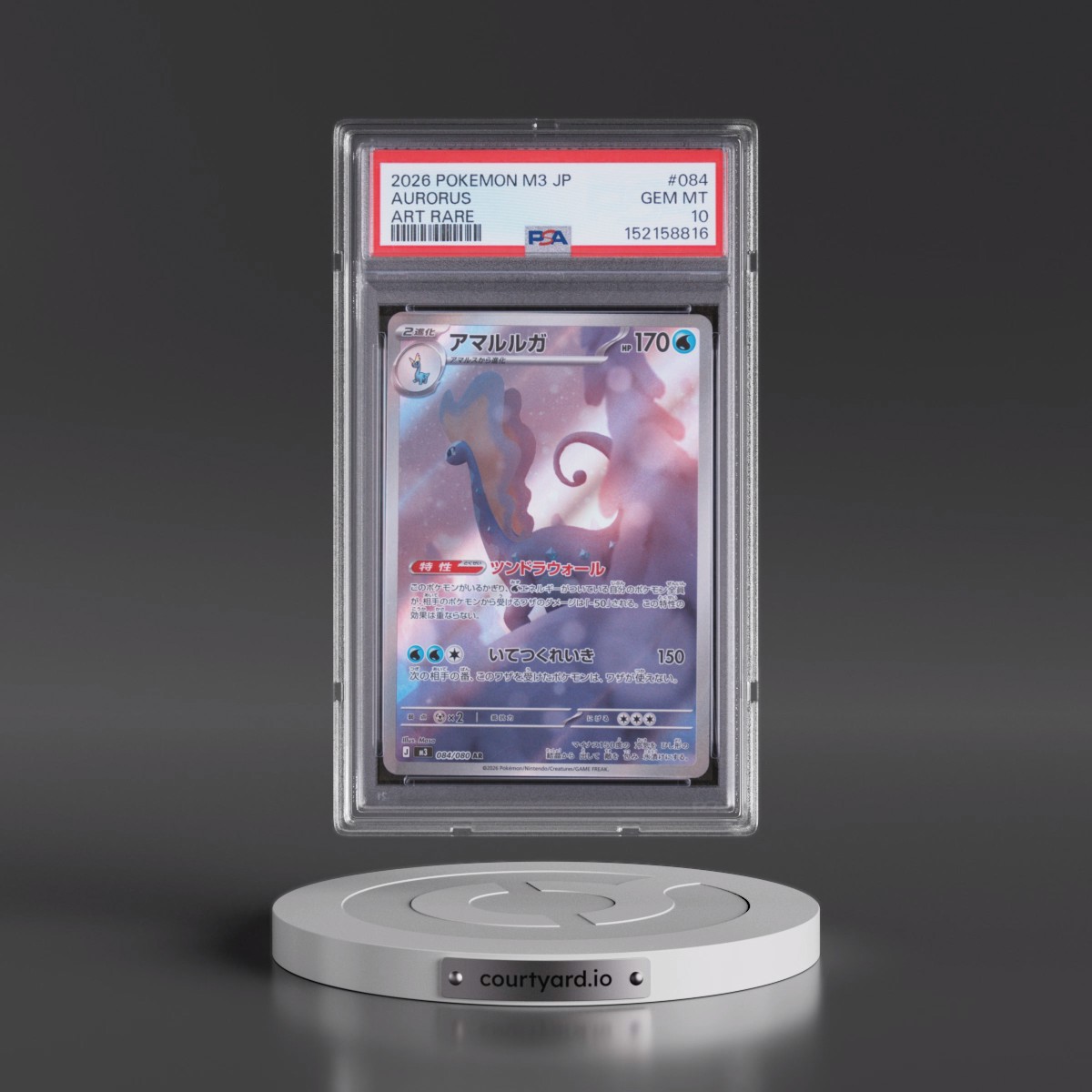 2026 Pokémon M3-Nullifying Zero #084 Aurorus - Art Rare (PSA 10 GEM MINT)