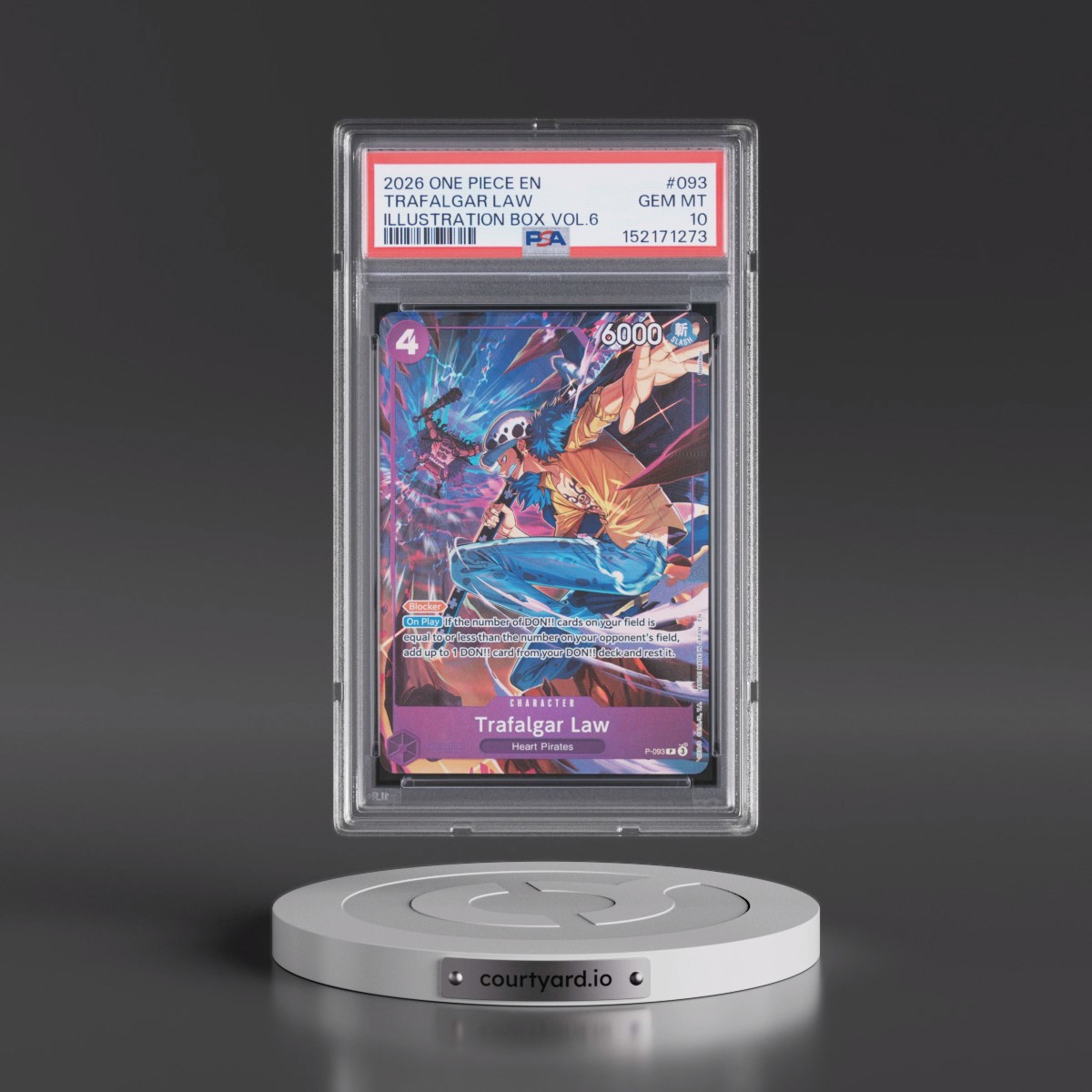 2026 One Piece Promos #093 Trafalgar Law - Illustration Box Vol.6 (PSA 10 GEM MINT)