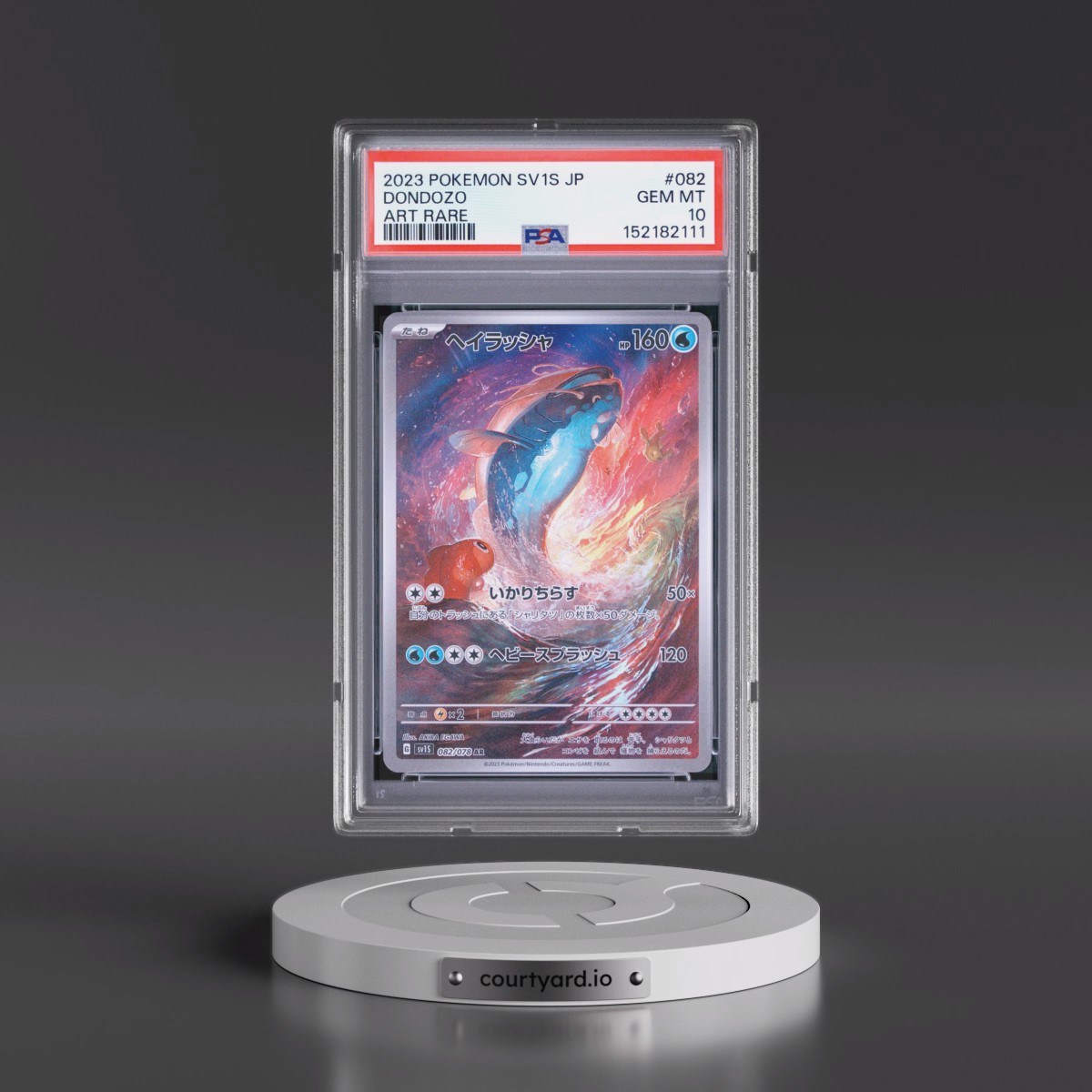 2023 Pokémon Sv1s-Scarlet EX #082 Dondozo - Art Rare (PSA 10 GEM MINT)
