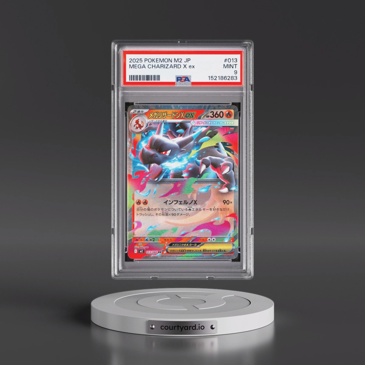 2025 Pokémon M2-Inferno X #013 Mega Charizard X EX - Holo (PSA 9 MINT)