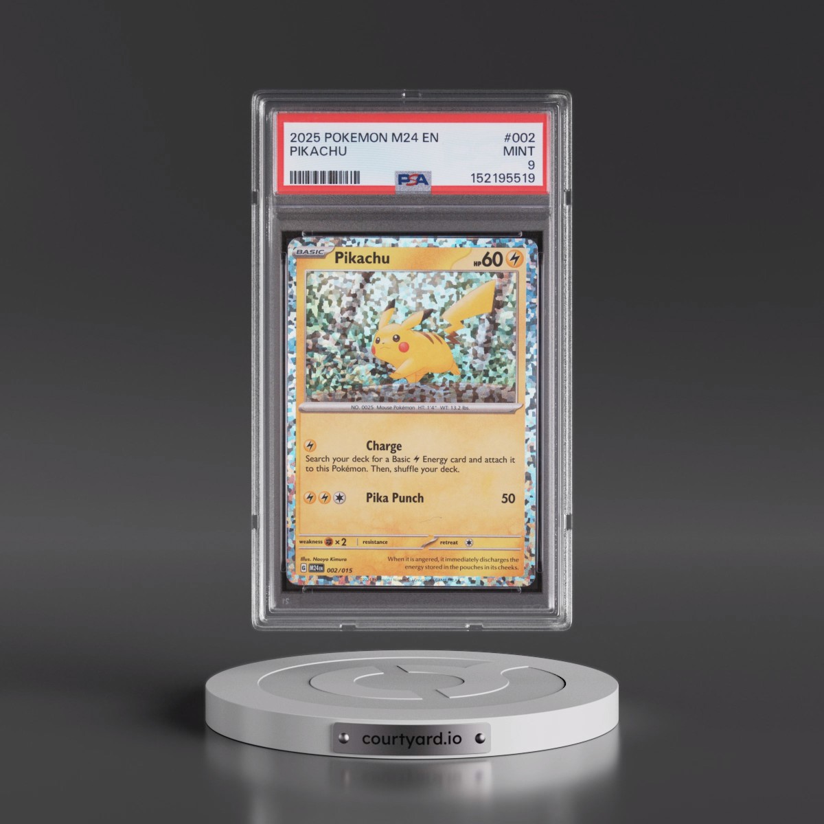 2025 Pokémon M24 EN-Mcdonald's Collection #002 Pikachu (PSA 9 MINT)