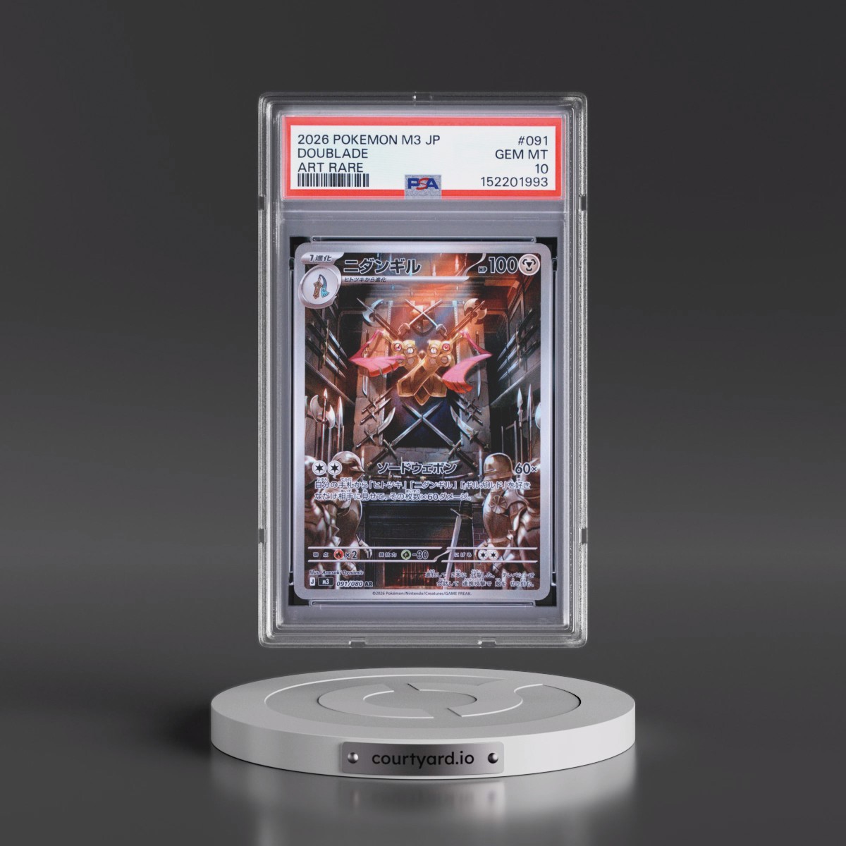2026 Pokémon M3-Nullifying Zero #091 Doublade - Art Rare (PSA 10 GEM MINT)