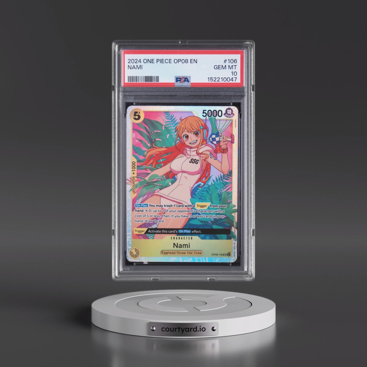 2024 One Piece OP08-Two Legends #106 Nami (PSA 10 GEM MINT)