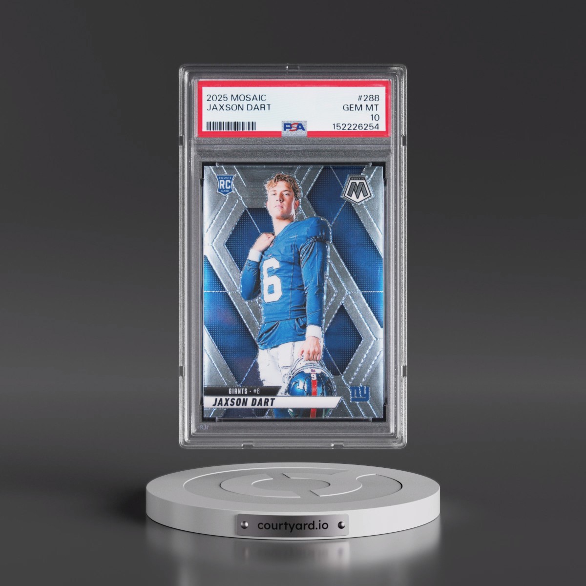 2025 Panini Mosaic #288 Jaxson Dart (PSA 10 GEM MINT)