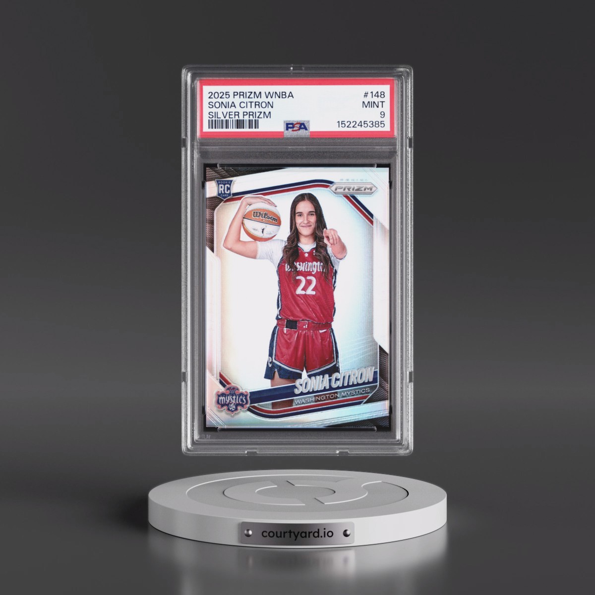 2025 Panini Prizm WNBA Sonia Citron - Silver Prizm #148 PSA 9