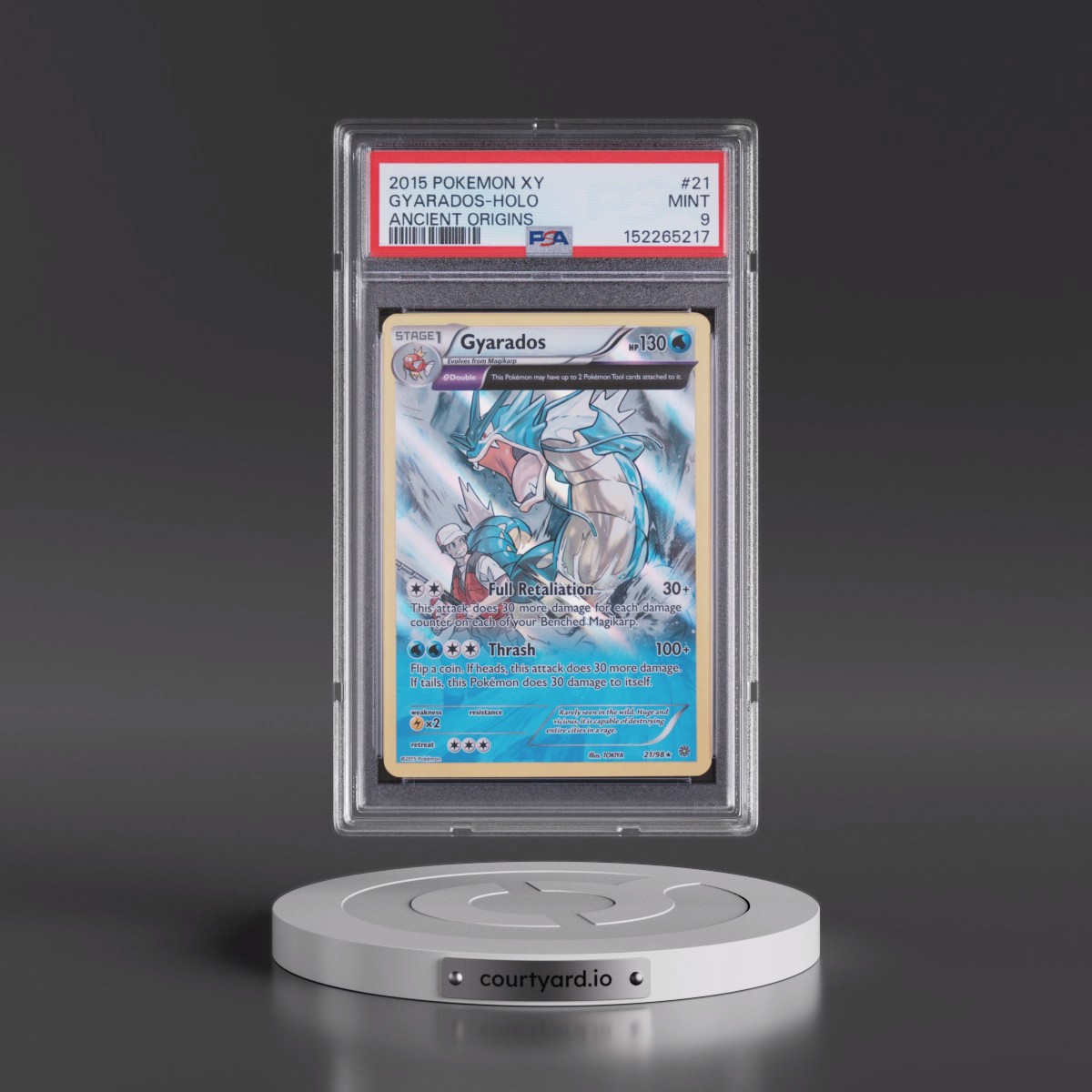2015 Pokémon XY Ancient Origins #21 Gyarados - Holo (PSA 9 MINT)