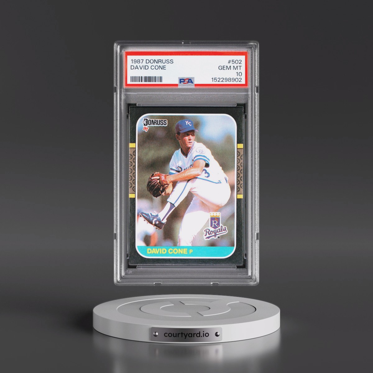 1987 Donruss #502 David Cone (PSA 10 GEM MINT)