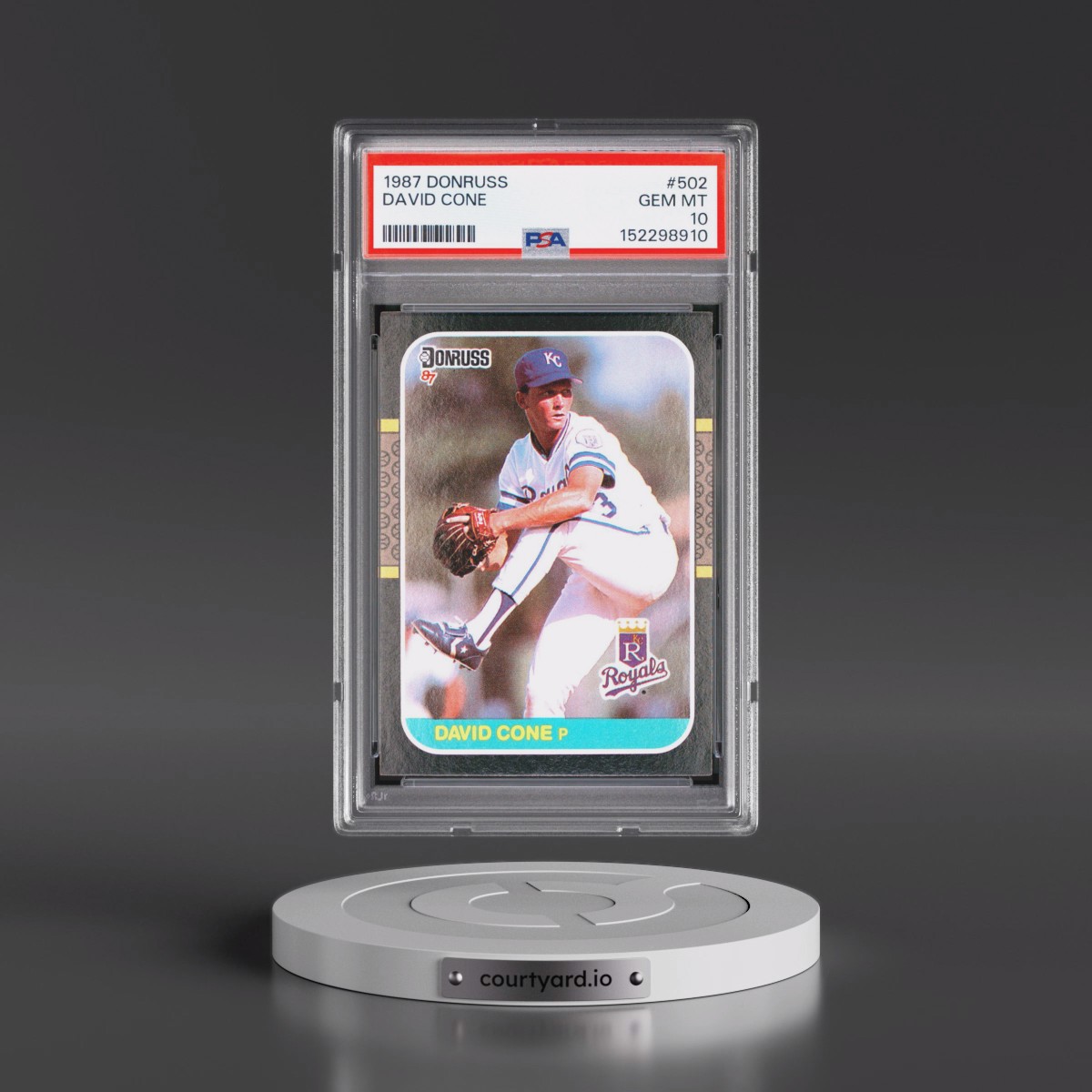1987 Donruss #502 David Cone (PSA 10 GEM MINT)