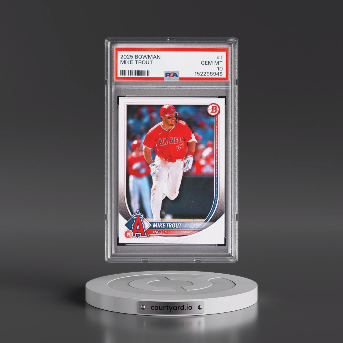 2025 Bowman #1 Mike Trout (PSA 10 GEM MINT)