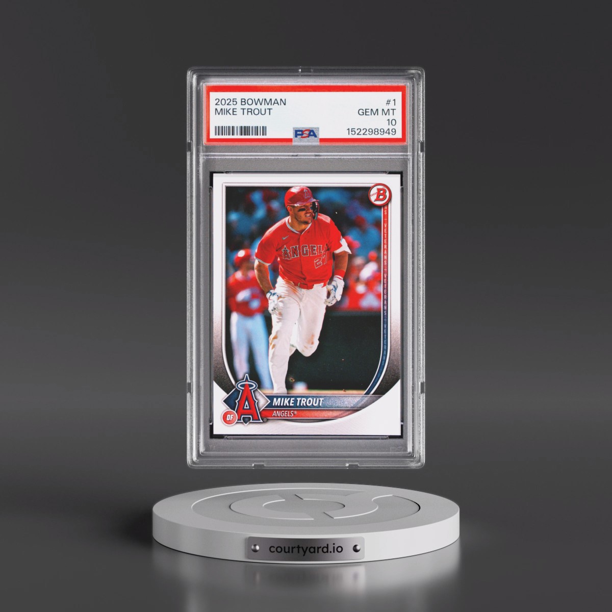 2025 Bowman #1 Mike Trout (PSA 10 GEM MINT)