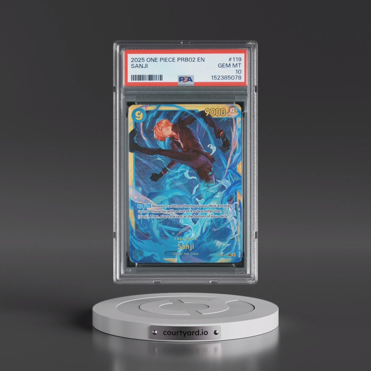 2025 One Piece PRB02-Premium Booster -One Piece Card the Best- Vol.2 #119 Sanji (PSA 10 GEM MINT)