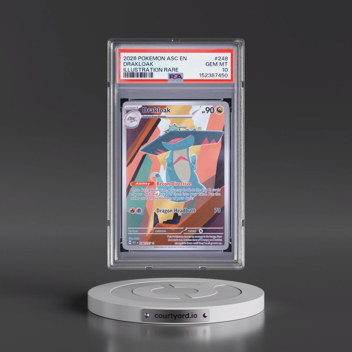 2026 Pokémon Asc EN-Ascended Heroes #248 Drakloak - Illustration Rare (PSA 10 GEM MINT)