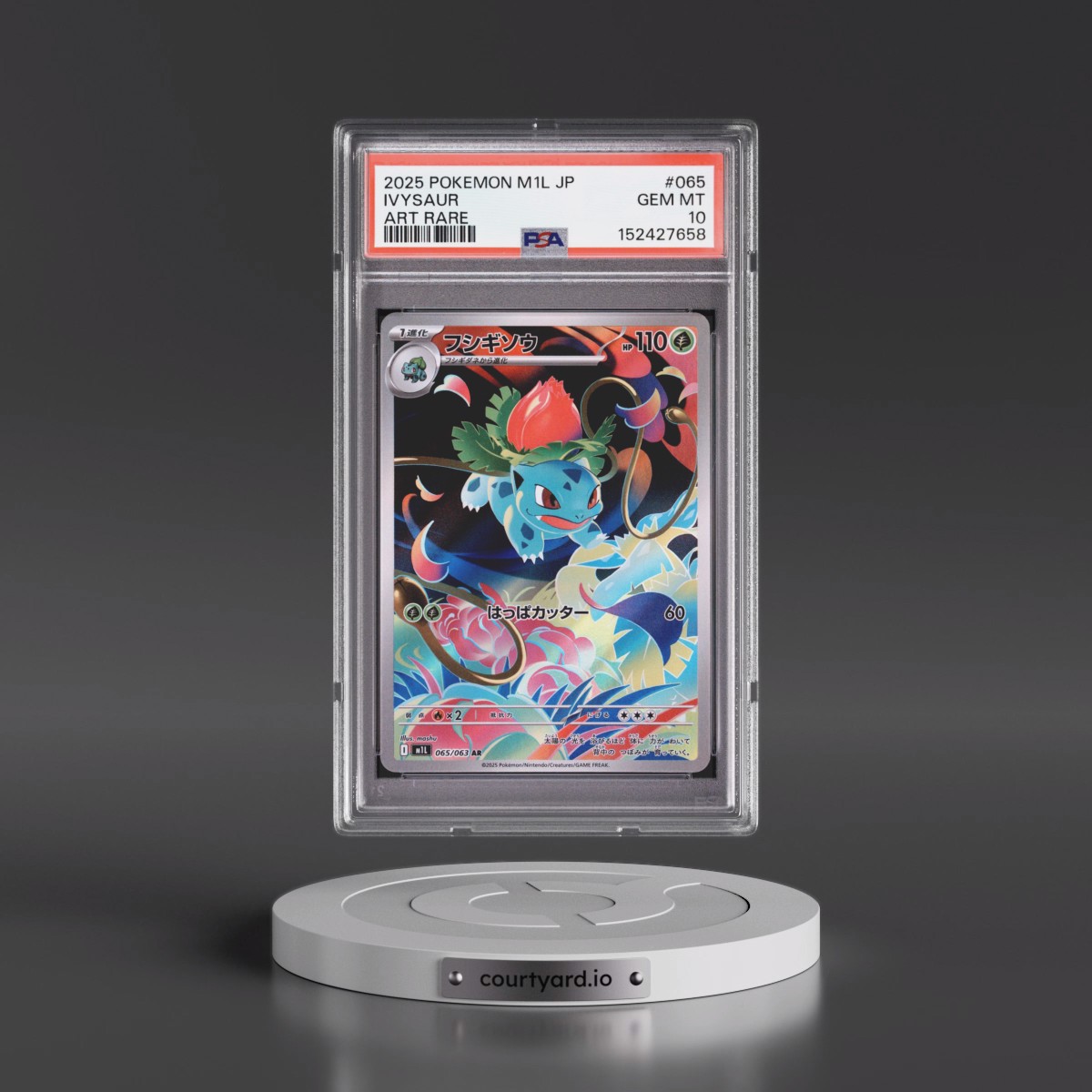 2025 Pokémon M1l-Mega Brave #065 Ivysaur - Art Rare (PSA 10 GEM MINT)