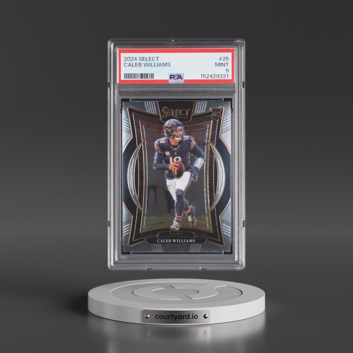 2024 Panini Select #25 Caleb Williams (PSA 9 MINT)