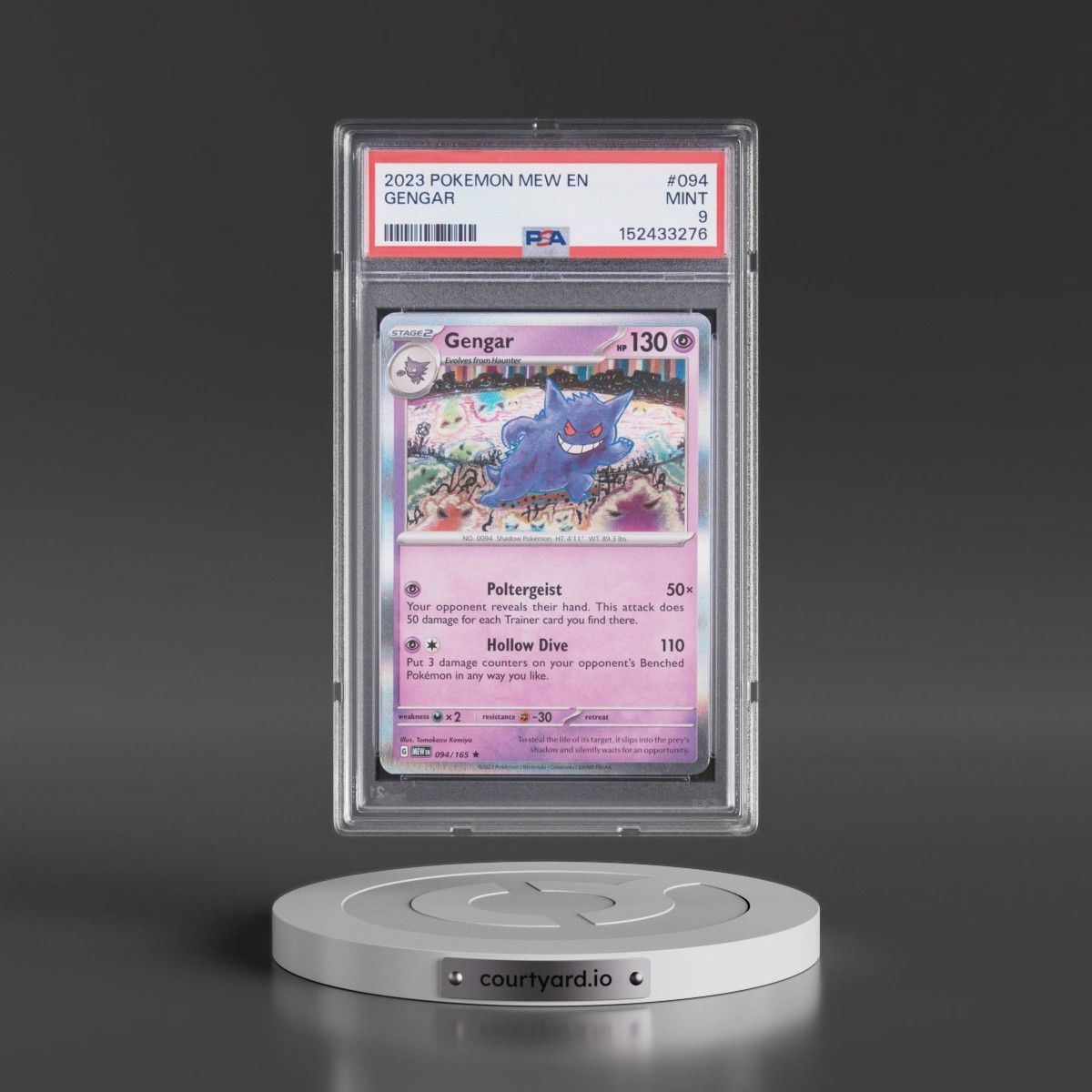 2023 Pokémon Mew EN-151 #094 Gengar (PSA 9 MINT)