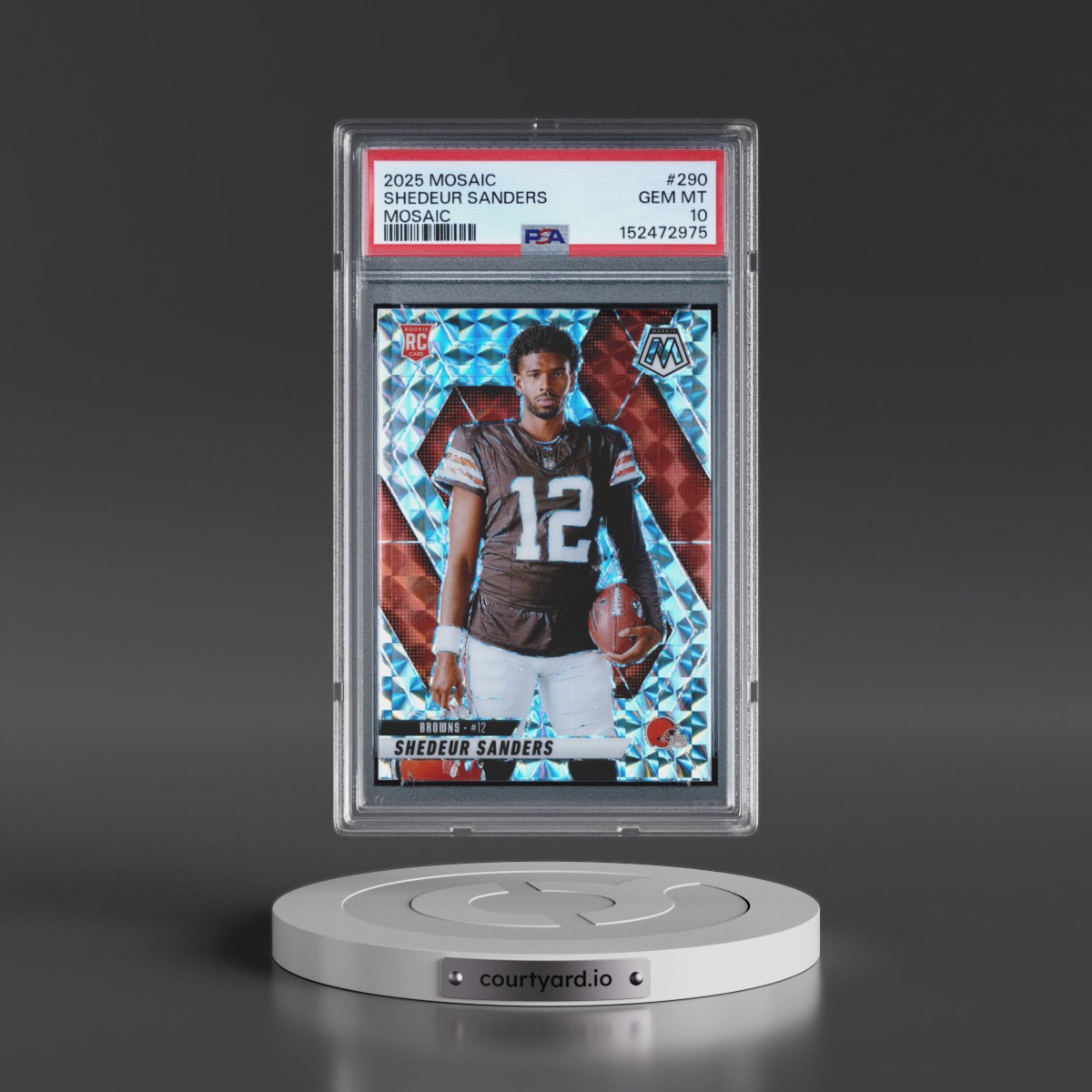 2025 Panini Mosaic #290 Shedeur Sanders - Mosaic (PSA 10 GEM MINT)