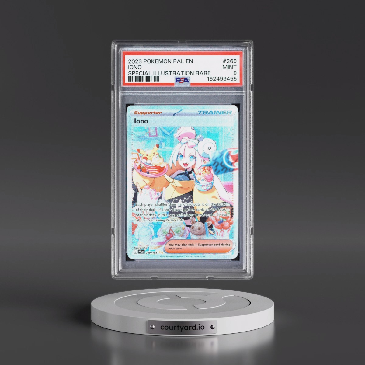 2023 Pokémon Pal EN-Paldea Evolved #269 Iono - Special Illustration Rare (PSA 9 MINT)