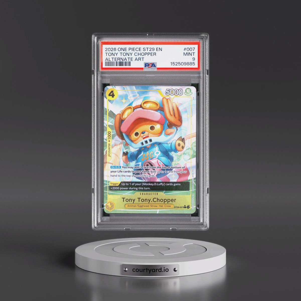 2026 One Piece Starter Deck ST29-Egghead #007 Tony Tony Chopper - Alternate Art (PSA 9 MINT)