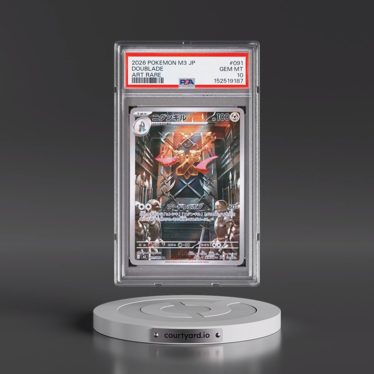2026 Pokémon M3-Nullifying Zero #091 Doublade - Art Rare (PSA 10 GEM MINT)