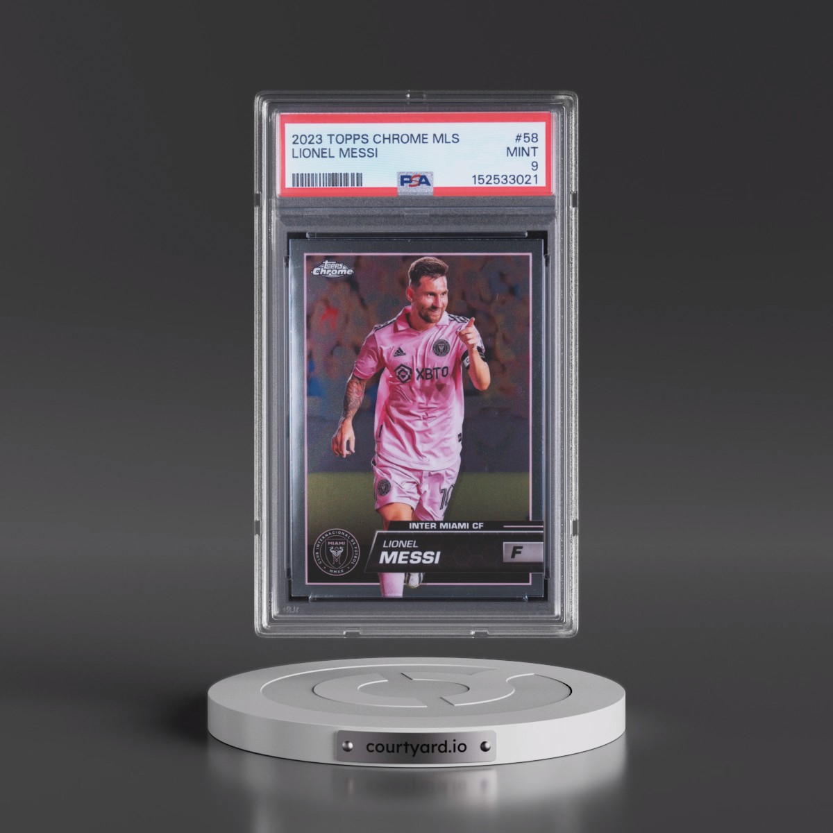 2023 Topps Chrome MLS Lionel Messi #58 PSA 9