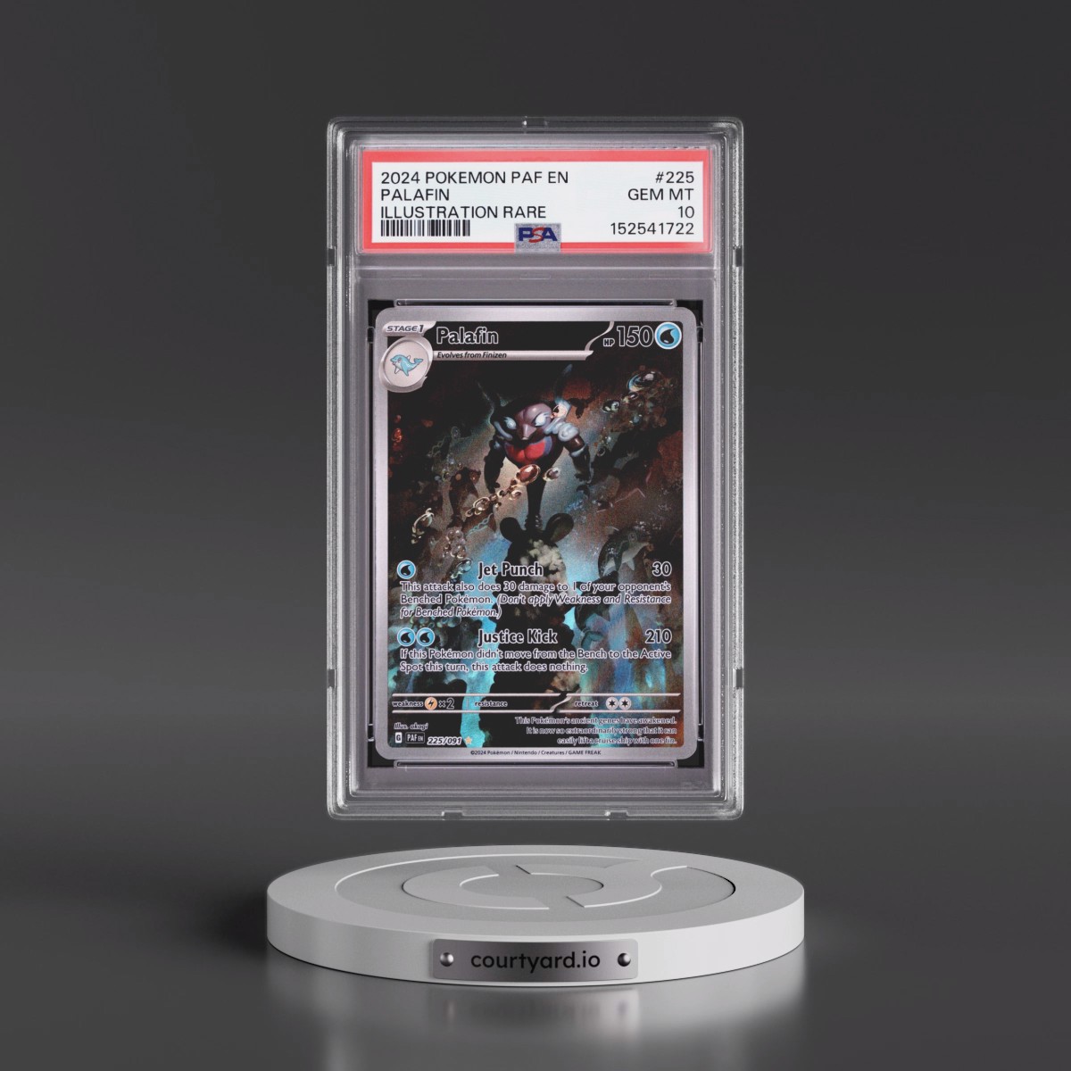2024 Pokémon Paf EN-Paldean Fates #225 Palafin - Illustration Rare (PSA 10 GEM MINT)