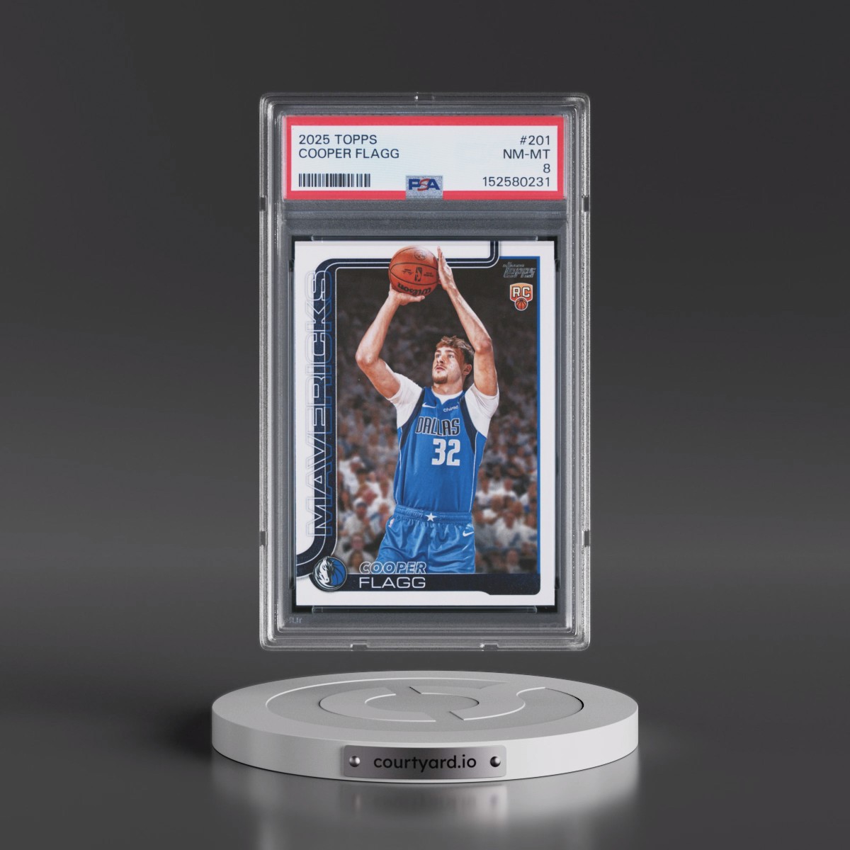 2025 Topps #201 Cooper Flagg (PSA 8 NM-MT)