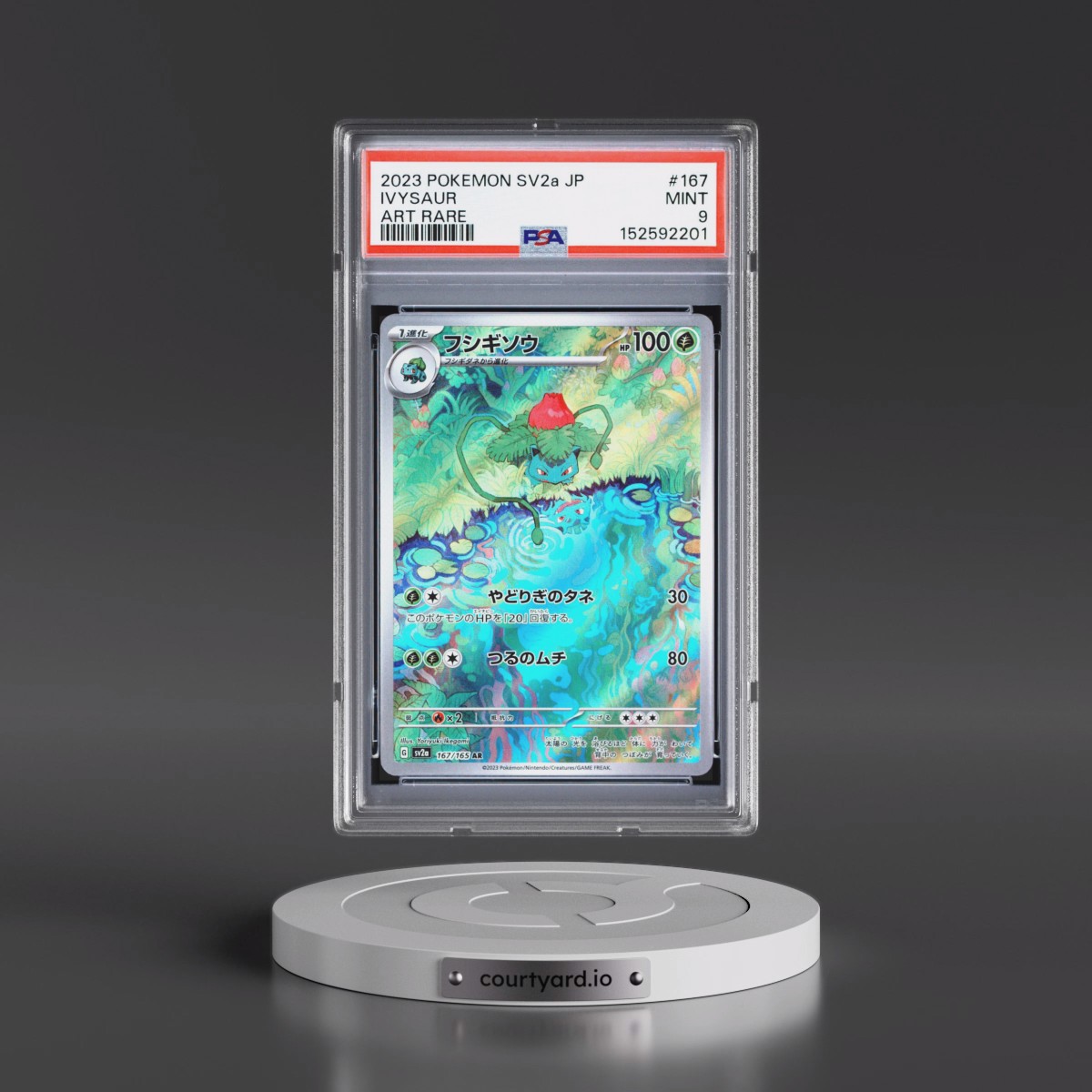 2023 Pokémon Sv2a-Pokémon Card 151 #167 Ivysaur - Art Rare (PSA 9 MINT)