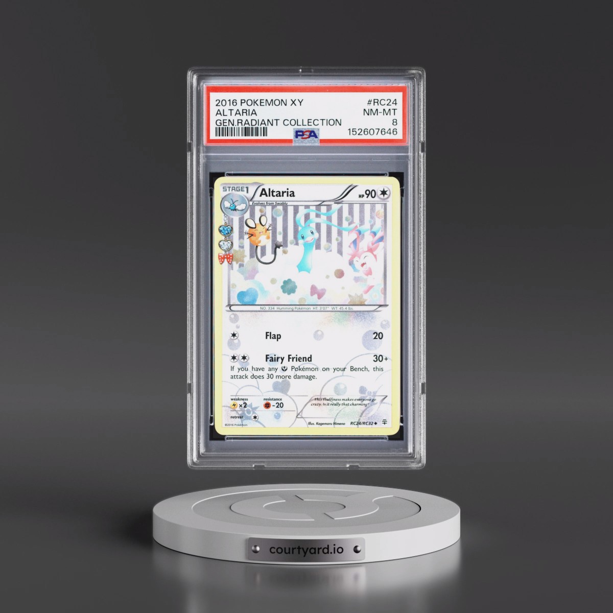 2016 Pokémon XY Generations Radiant Collection #RC24 Altaria (PSA 8 NM-MT)