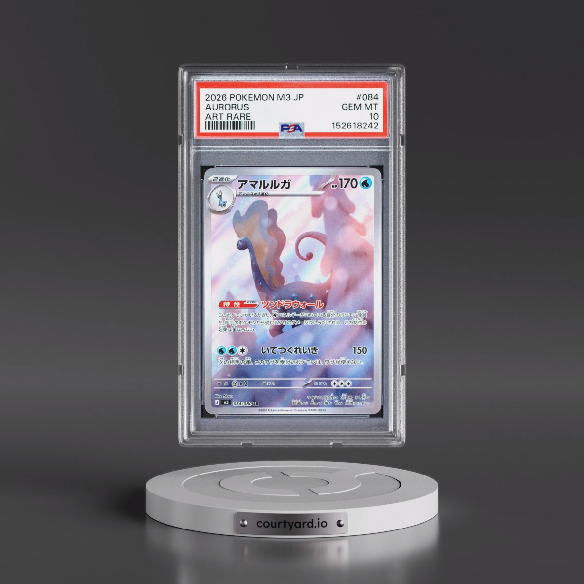 2026 Pokémon M3-Nullifying Zero #084 Aurorus - Art Rare (PSA 10 GEM MINT)