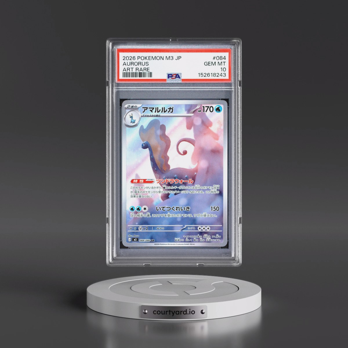 2026 Pokémon M3-Nullifying Zero #084 Aurorus - Art Rare (PSA 10 GEM MINT)
