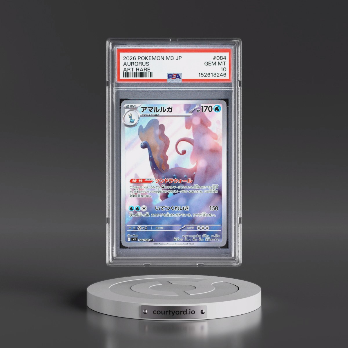2026 Pokémon M3-Nullifying Zero #084 Aurorus - Art Rare (PSA 10 GEM MINT)