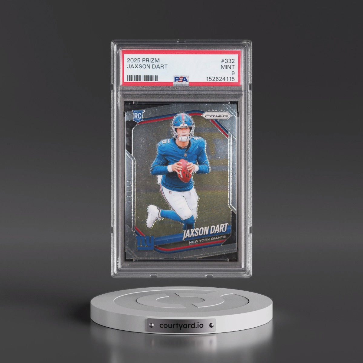 2025 Panini Prizm #332 Jaxson Dart (PSA 9 MINT)